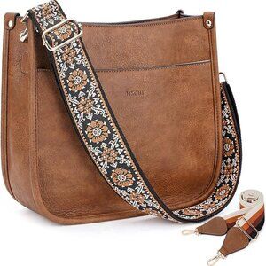 HKCLUF Crossbody Bags for Women Trendy Vegan Leather